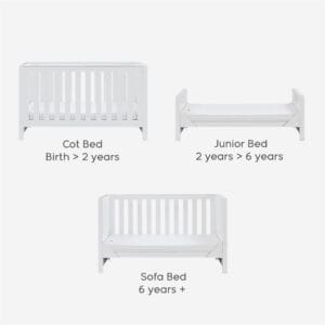 Tutti bambini tivoli cot bed white (5)