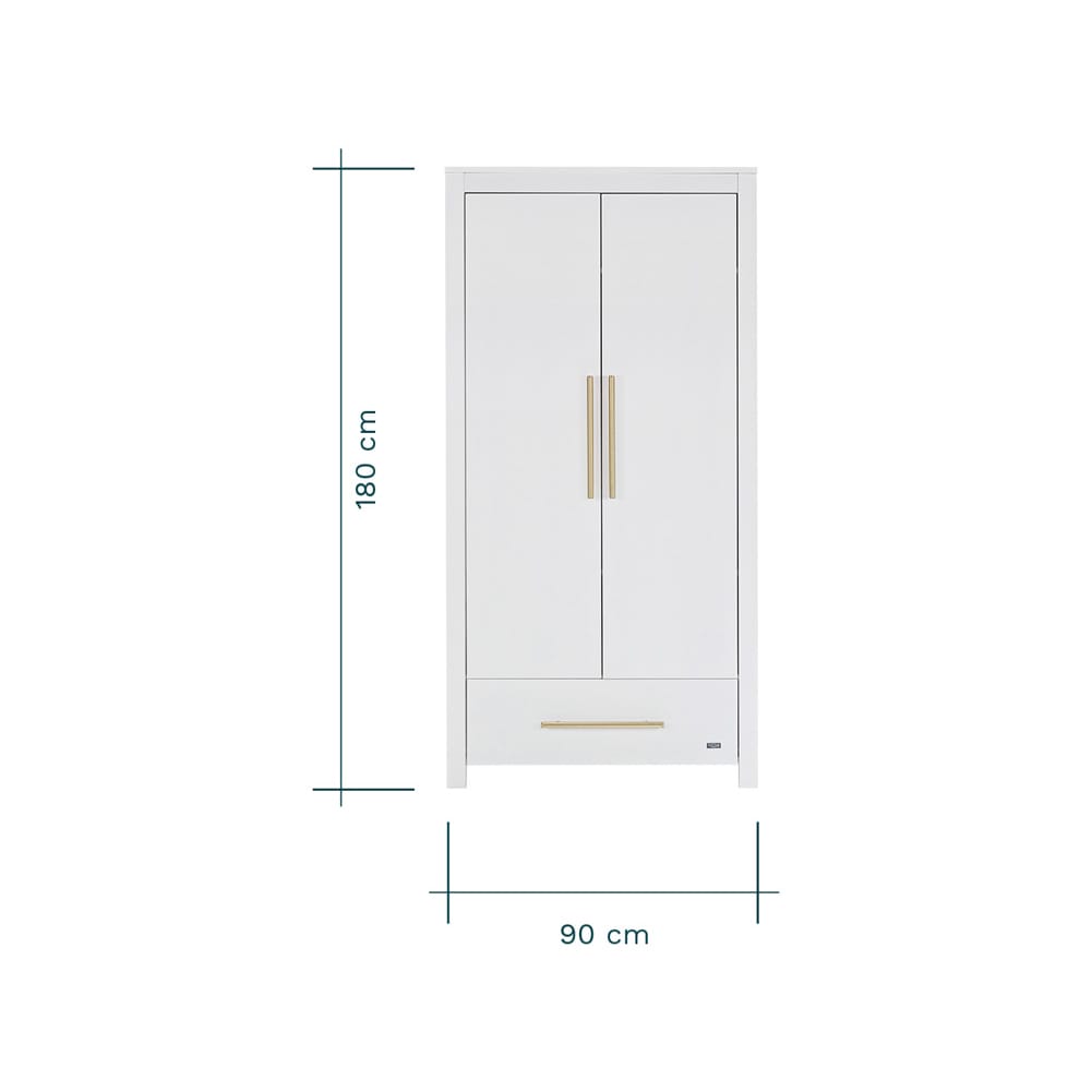 Tutti bambini tivoli wardrobe white (6)