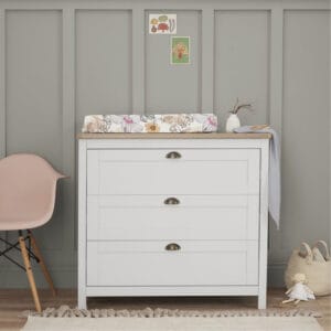 Tutti Bambini Verona Chest Changer - White/Oak